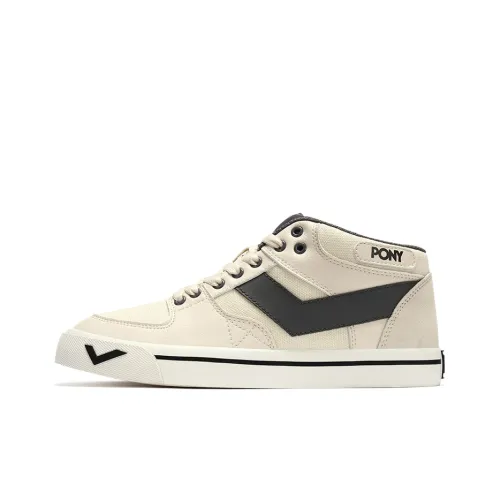 PONY Atop Дышащие Низкие Кроссовки для Скейтбординга Женские Серый Бежевый