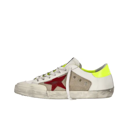 Golden Goose Супер Звезда Стильные Скейтбординги Мужские Белый Красный