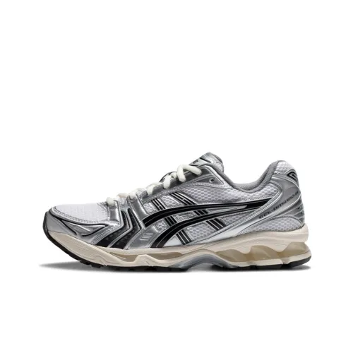 JJJJOUND x ASICS Gel Kayano 14 Дышащий Поддерживающий Низкий Топ Повседневные Беговые Кроссовки Унисекс Серебристый Черный