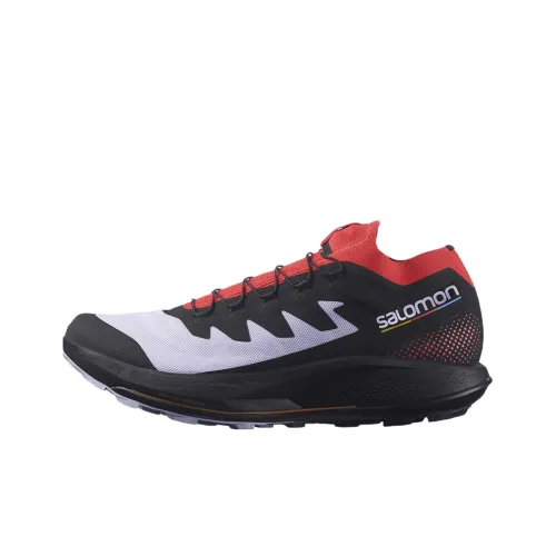 SALOMON Pulsar Trail PRO 2 Устойчивый к истиранию низкий верх Trail беговые кроссовки Мужской Черный Серый Красный