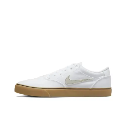 Nike SB Chron 2 CNVS Low Топ Скейтборд Кроссовки Унисекс Белый