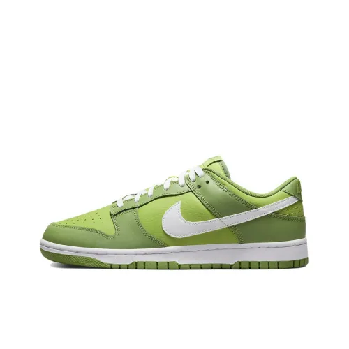 Nike Dunk Low Топ Скейтборд Кроссовки Унисекс Зеленый Белый
