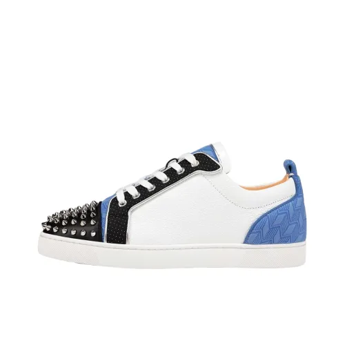 CL Louboutin Низкий Топ Стильный Скейтбординг Мужской Белый