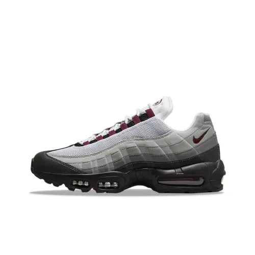 Nike Air Max 95 Low Беговые кроссовки Мужские Белый Серый Красный