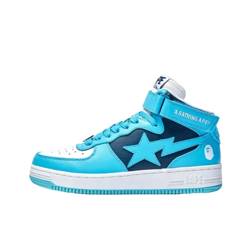 A BATHING APE STA MI MID Топ Стильный Скейтбординг Мужской Небесно-Синий