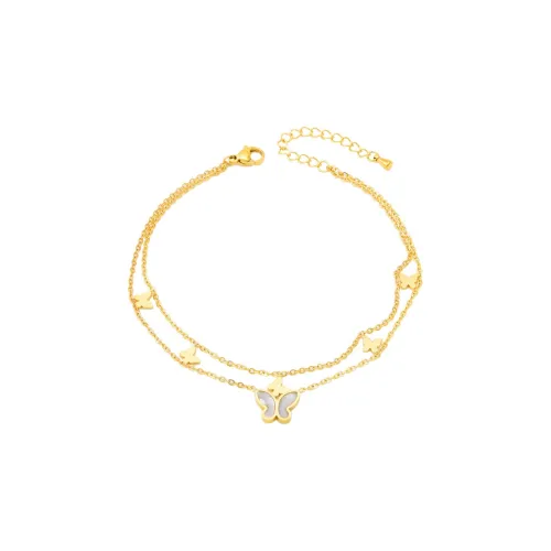 West Island Титановая сталь Браслеты на щиколотку Золотой Женские