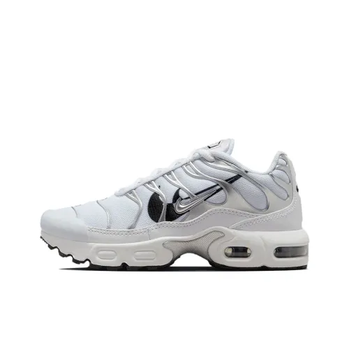 Nike Air Max Plus Low Top Беговые кроссовки GS Белый Серебряный
