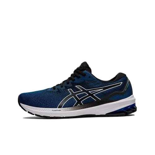 Asics GT 1000 11 Low Топ Беговые кроссовки Мужской Полночный синий 2E Ширина