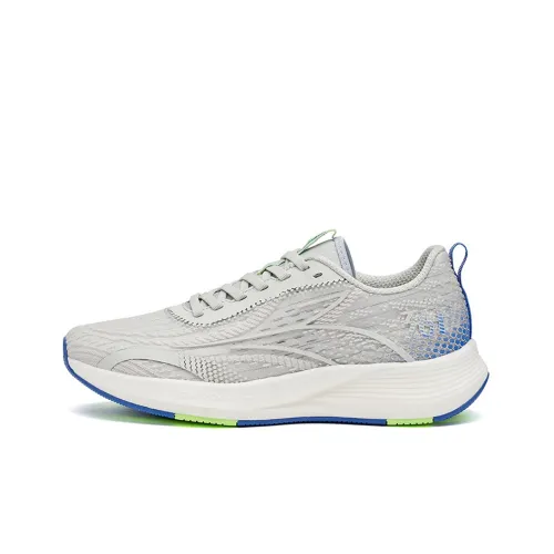 361° Перо Устойчивый к истиранию Дышащий Низкий Топ Беговые кроссовки Мужские Серый Синий