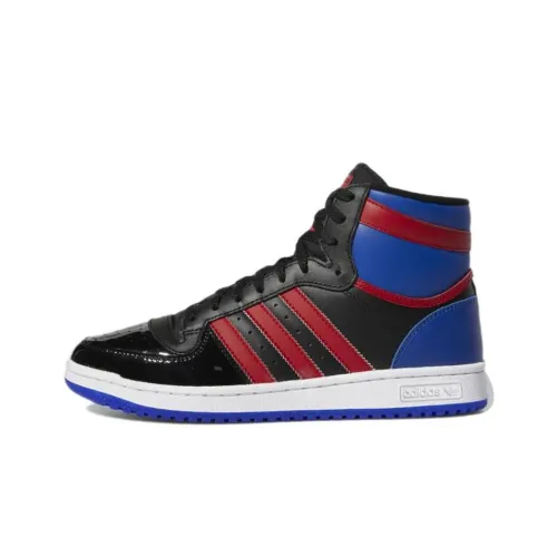 Adidas Originals Top Ten Hi RB противоскользящие устойчивые к истиранию высокие скейтбординговые кроссовки Мужские Черный Красный Синий