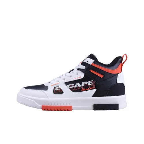 XTEP Устойчивые к истиранию MID Топ Скейтборд Кроссовки Мужские Черный Бежевый