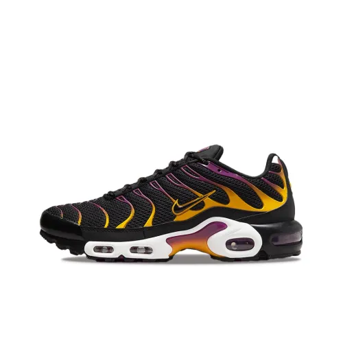 Nike Air Max Plus Low Top Тренировочные Беговые Кроссовки Мужские Черные Фиолетовые