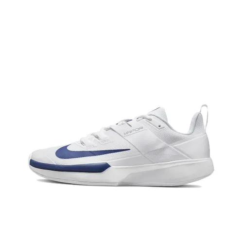 Nike Court Vapor Lite HC Твердый Корт Shock Absorbers Противоскользящие Устойчивые к Износу Низкий Топ Кроссовки для Тениса Белый
