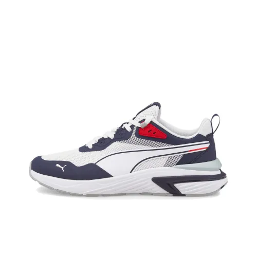 PUMA Supertec Амортизаторы Shock Absorbers Противоскользящие Устойчивые к истиранию Дышащие Низкие Беговые кроссовки Мужские Белые и Синие