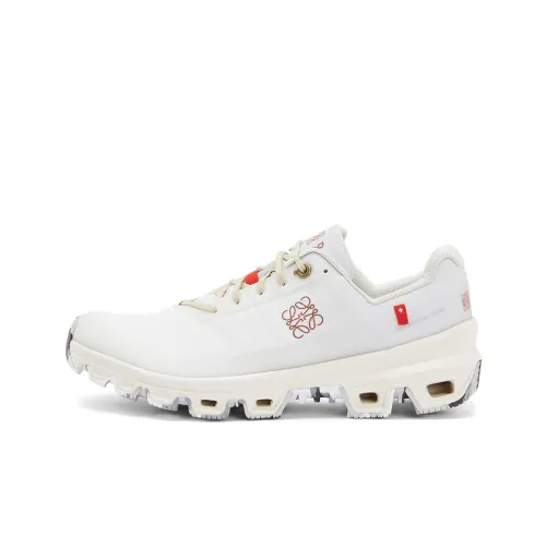 On x LOEWE Cloudventure Low Топ Спортивная повседневная обувь Женская Белая