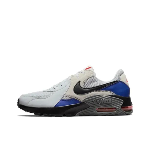 Nike Air Max Excee Low Топ Air Cushion Беговые кроссовки Мужской Серый Синий