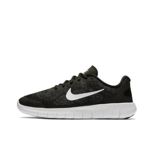 Nike Free RN Амортизирующие шоки Противоскользящие и устойчивые к истиранию Дышащие Низкие беговые кроссовки Женские Черные