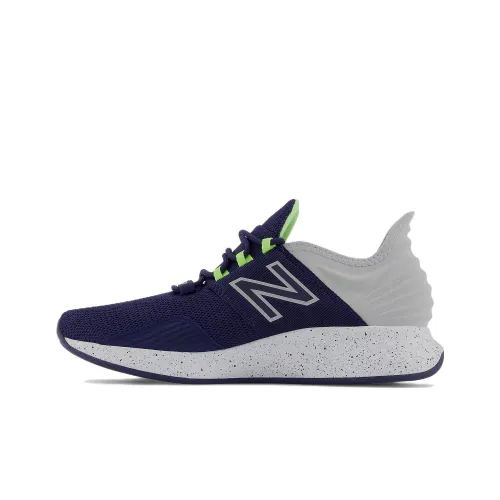 New Balance NB ROAV Амортизация Устойчивый к истиранию Дышащий Легкий Низкий Топ Беговые кроссовки Женские Синий Серый