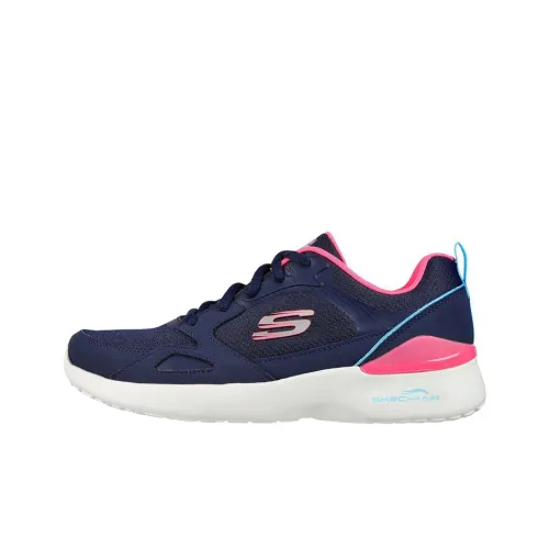 Skechers Skech Air Dynamight Low Топ Повседневная обувь Женская Синий Розовый