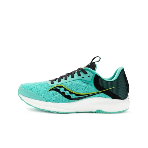Saucony Freedom 5 Амортизаторы Slip-resistant Abrasion-resistant Легкий Низкий Топ Беговые кроссовки Женские