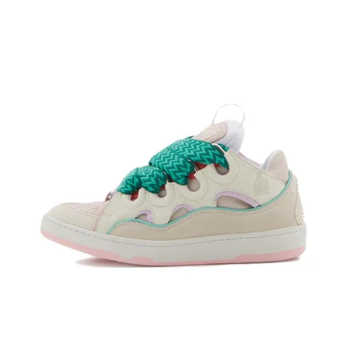 Lanvin Curb Low Топ Стильные Скейтбординги Женские Бежевый