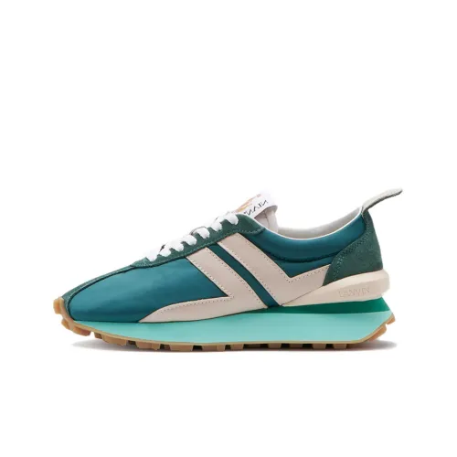 Lanvin Bumpr Low Топ Повседневная обувь Женская Синие Белые