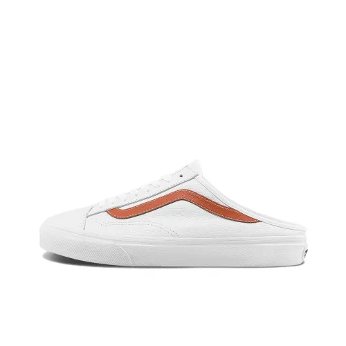 VANS Style 36 Low Топ Скейтборд Кроссовки Унисекс Белый Оранжевый