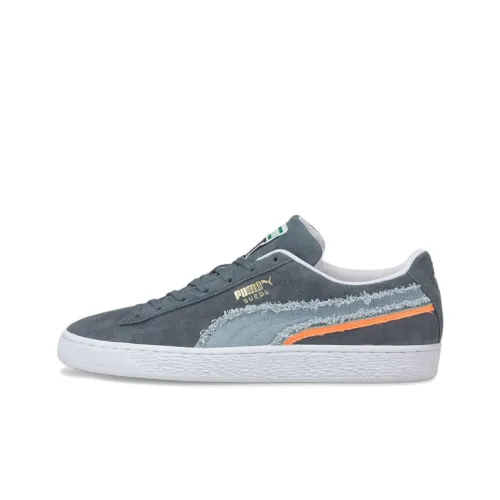 PUMA Suede Series Triple Low Skateboard Кроссовки Унисекс Джинсово-синий Серый
