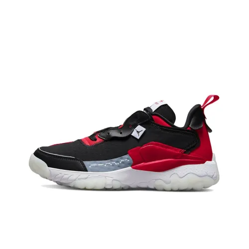 Джордан Delta 2 SE Амортизаторы Slip-resistant и устойчивые к истиранию Низкий топ Повседневная обувь Мужская Черный Красный