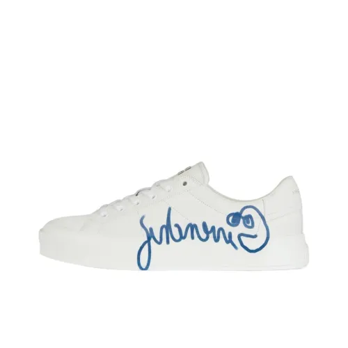 Givenchy Городской Sport Low Топ Стильные Скейтбординги Мужской Белый Синий