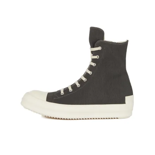 Rick Owens DRKSHDW Fogachine Высокие Кеды Мужские Серый Белый