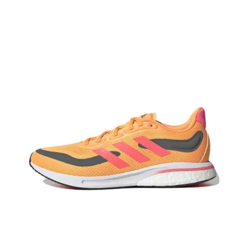 Adidas Supernova Амортизация Устойчивый к истиранию Дышащие Низкие Кроссовки для бега Мужские Оранжевый Желтый
