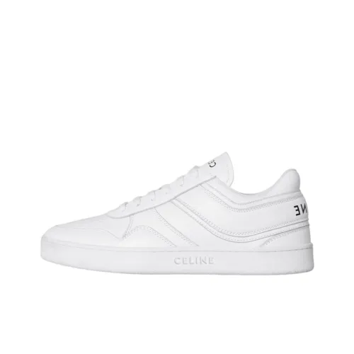 CELINE Trainer Low Топ Стильные Скейтбординги Женские Белые