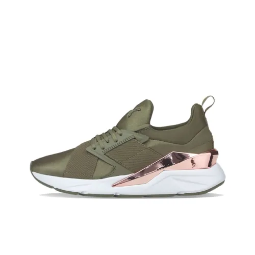 PUMA Muse X5 Амортизаторы Slip-resistant Abrasion-resistant Легкий MID Топ Беговые кроссовки Женские