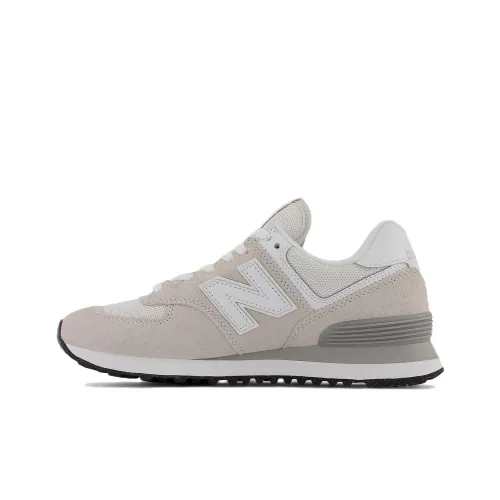 New Balance NB 574 Low Топ Повседневные Беговые Кроссовки Женские Светло-Серый Белый