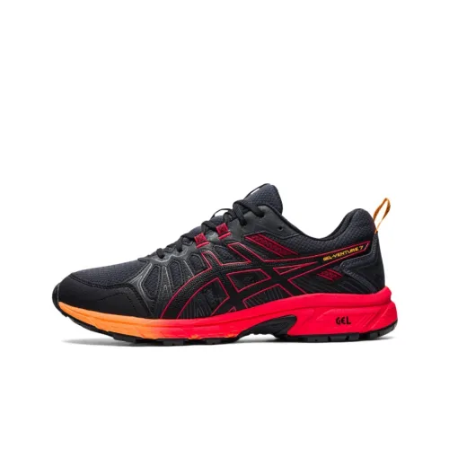 Asics Gel VentureGel Venture 7 Low Топ Беговые кроссовки Мужские Темно-синий Розовый Красный