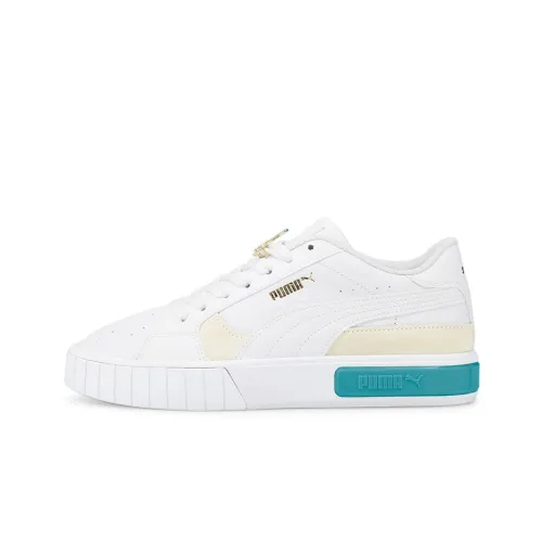 PUMA Cali Series Звезда JEWEL Низкие Кроссовки для скейтбординга Женские Белые Зеленые