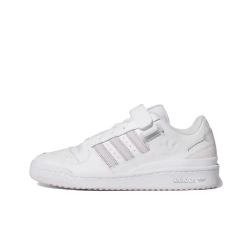 Adidas Originals FORUM Износостойкие и Легкие Скейтборд Кроссовки Унисекс Розовые Белые