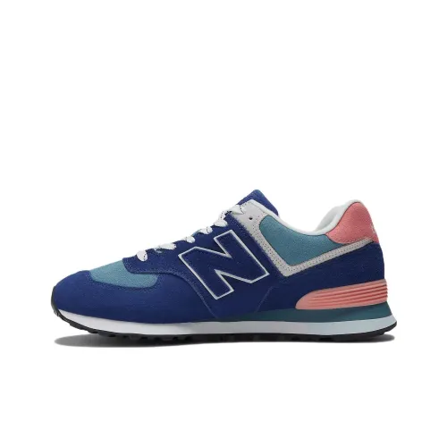 New Balance NB 574 Series Low Топ Беговые кроссовки Мужской Синий Розовый
