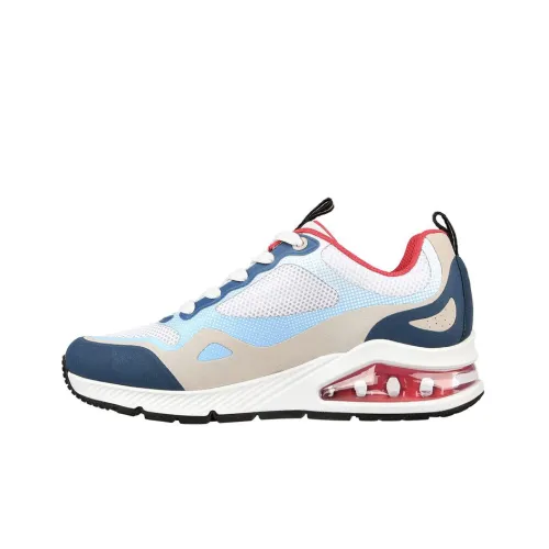 Skechers Uno 2 Breathe And STEP Низкий Топ Повседневная Обувь Женская Белая Синяя