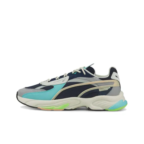 PUMA RS Connect Пыль Низкий Топ Casual Унисекс Серый Синий