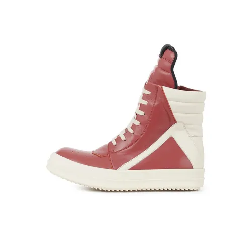 RICK OWENS совместный бренд RO Geobasket Высокий Топ Стильный Скейтбординг Мужской Розовый