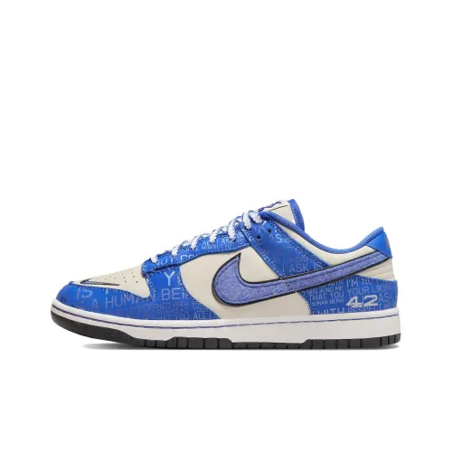 Nike Dunk Jackie Robinson Low Топ Скейтборд Кроссовки Унисекс Синий