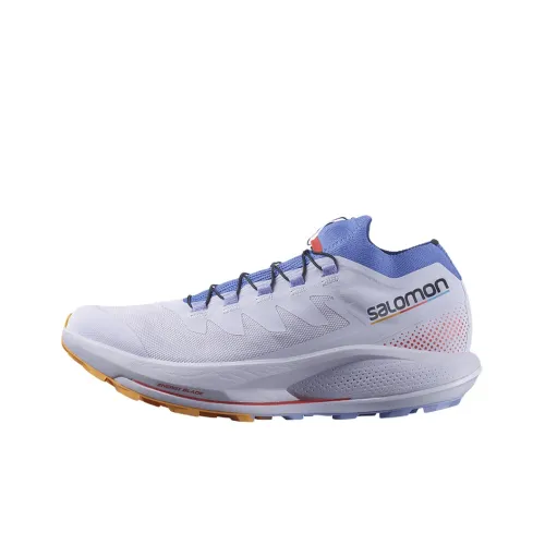 SALOMON Pulsar Trail Амортизация Устойчивость к истиранию Дышащий Низкий Топ Беговые кроссовки Женские Серый Синий