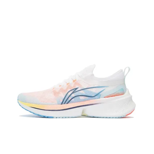 LINING Feidian Discovery Low Топ Беговые кроссовки Женские Белые Синие