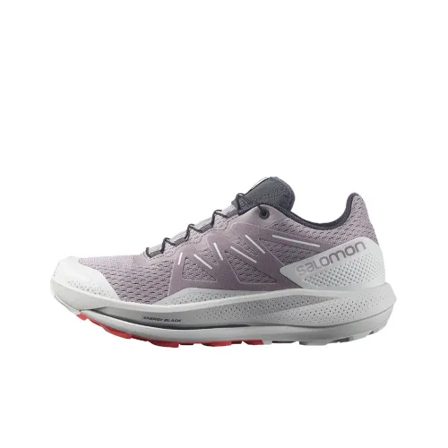 SALOMON Pulsar Trail Slip-Resistant Abrasion-Resistant Low-Top Trail Running Shoes Women's Dusty Pink