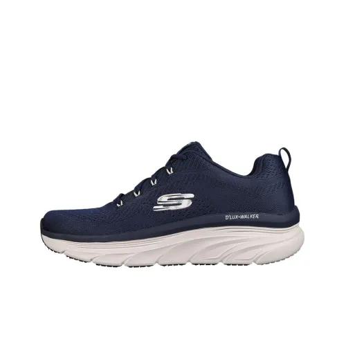 Skechers D'lux Walker Дышащий и Легкий Низкий Топ Casual Мужской Синий
