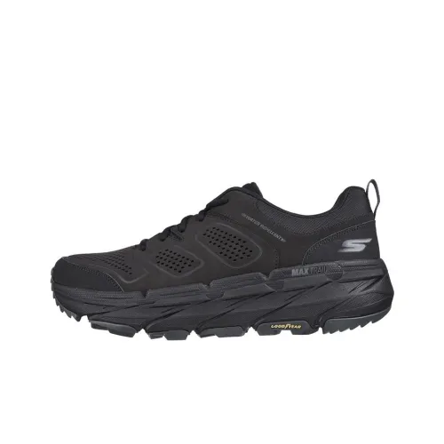 Skechers Max Cushioning Low Топ Беговые кроссовки Мужской Черный