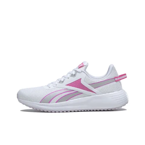 Reebok Lite Plus 3 Low Беговые кроссовки Топ Женские Белые Розовые