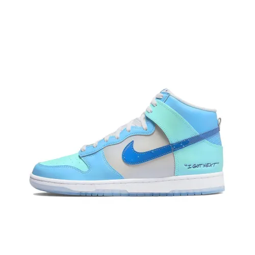 Nike Dunk High I Got Next Slip Resistant Abrasion Resistant Легкий High Топ Скейтбординг Кроссовки Мужской Синий